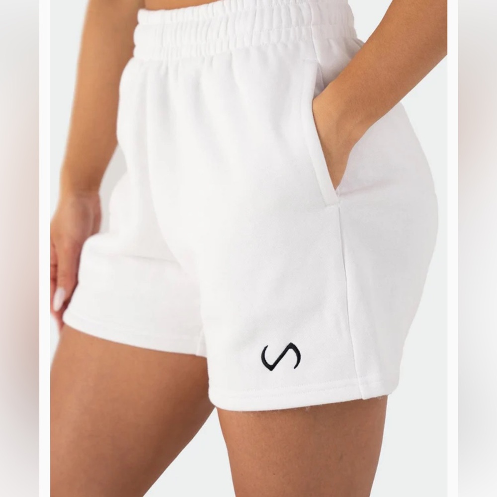 TLF Apparel White Reset Oversized Shorts *NWT*